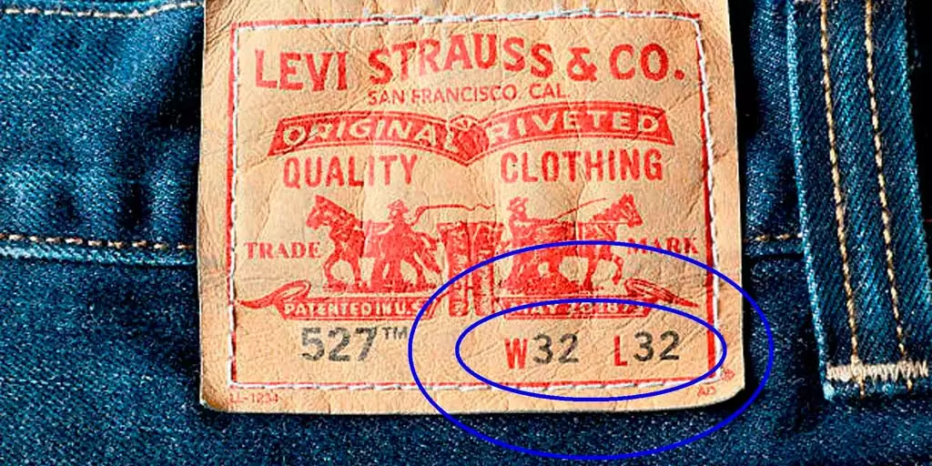 Qué talla es la W32 L32